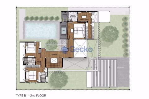 บ้านในพัทยา, ประเทศไทย 4 ห้องนอน № 197024 - รูปถ่าย 23