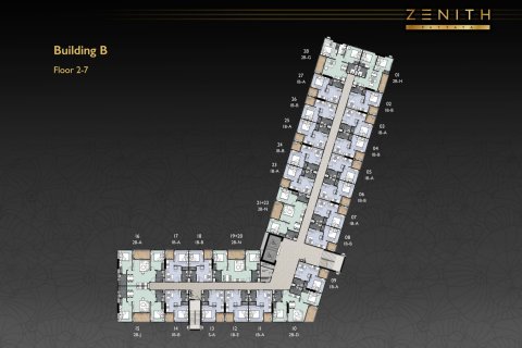 Condo à Pattaya, Thaïlande, 2 chambres  № 165190 - photo 11