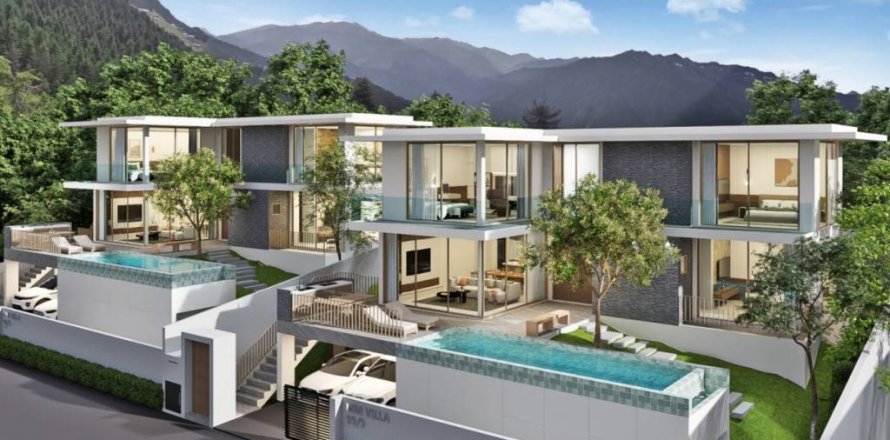 Вилла в Самуи, Таиланд с 4 спальнями  № 114202