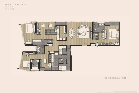 Penthouse in Bangkok, Thailand 3 bedrooms № 166095 - photo 21