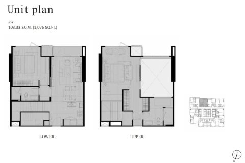 Condo à Bangkok, Thaïlande, 2 chambres № 180794 - photo 30