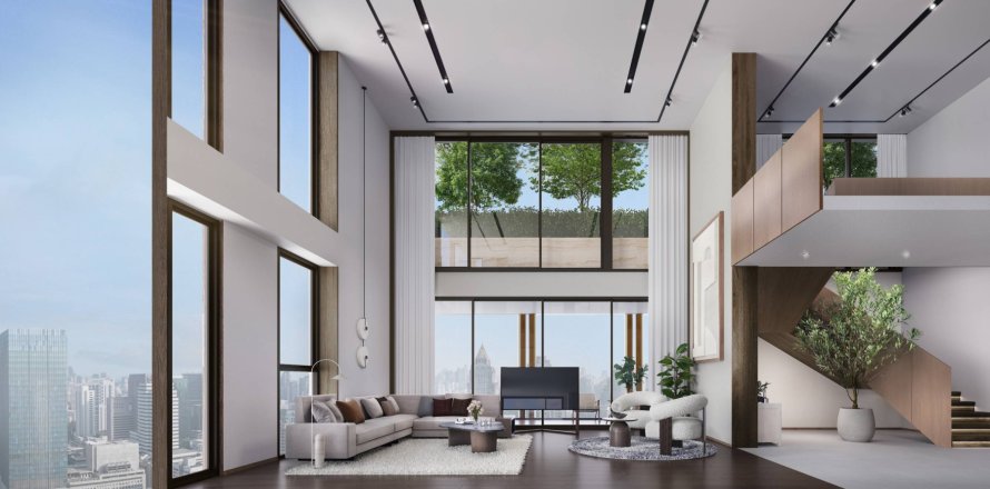 Penthouse à Bangkok, Thaïlande 4 chambres № 180793