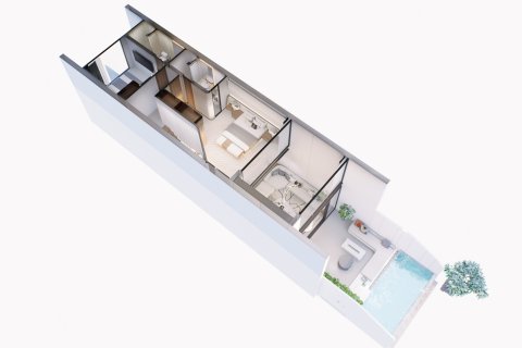 Дуплекс в Банг Тао, Таиланд с 2 спальнями  № 165477 - фото 17