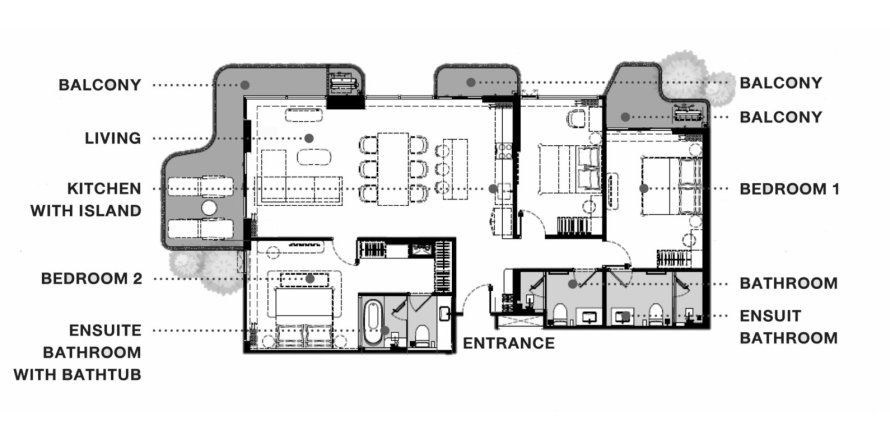 Hors-plan The Balcony à Phuket, Thaïlande № 171526 - photo 1