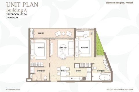 Condo à Bang Tao, Thaïlande, 2 chambres  № 165370 - photo 7