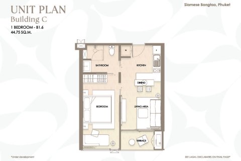 Condo à Bang Tao, Thaïlande, 1 chambre  № 165372 - photo 7