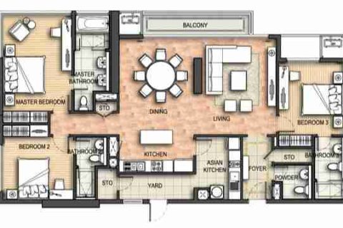 Condo à Bangkok, Thaïlande, 3 chambres № 183076 - photo 9