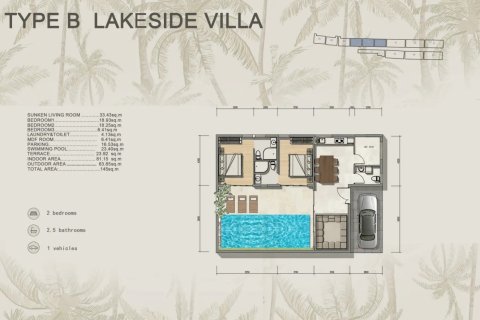Villa auf Chaweng Beach, Ko Samui, Thailand 3 Schlafzimmer № 222550 - Foto 6