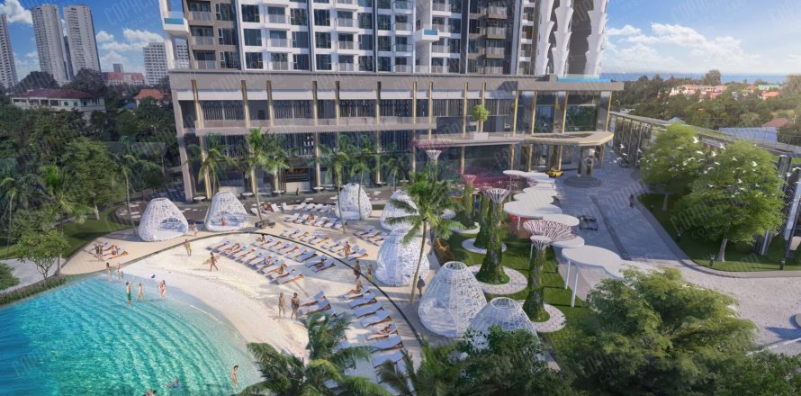 Eigentumswohnung auf Jomtien Beach, Pattaya, Thailand, 2 Schlafzimmer № 222549
