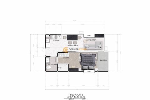 Studio in the Condo on Jomtien Beach, Pattaya, Thailand  № 119416 - photo 12