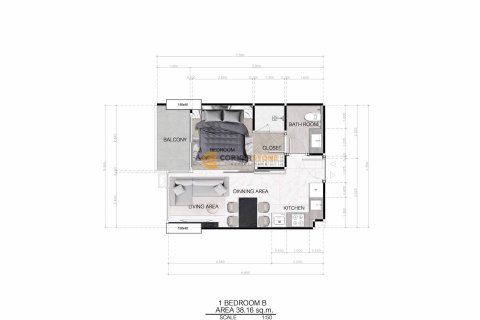 Studio in the Condo on Jomtien Beach, Pattaya, Thailand  № 119416 - photo 11