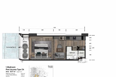 Кондоминиум с 1 спальней в Кате, Таиланд № 169941 - фото 19