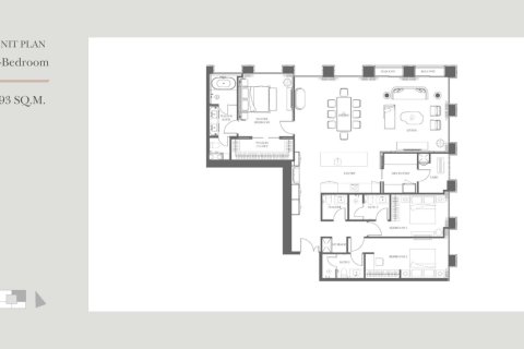 Кондоминиум с 3 спальнями в Бангкоке, Таиланд № 170076 - фото 9