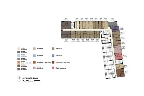 Кондоминиум с 1 спальней в Бангкоке, Таиланд № 165711 - фото 28