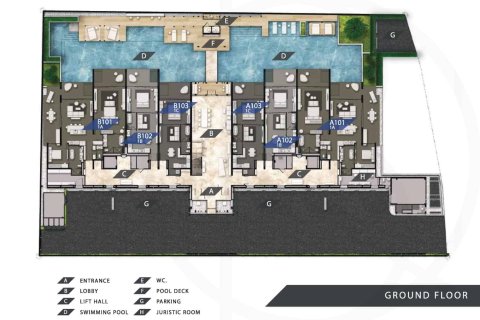 Condo à Bang Tao, Thaïlande, 1 chambre  № 166430 - photo 14