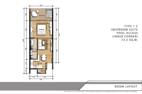 Condo à Bang Tao, Thaïlande, 1 chambre  № 166430 - photo 13