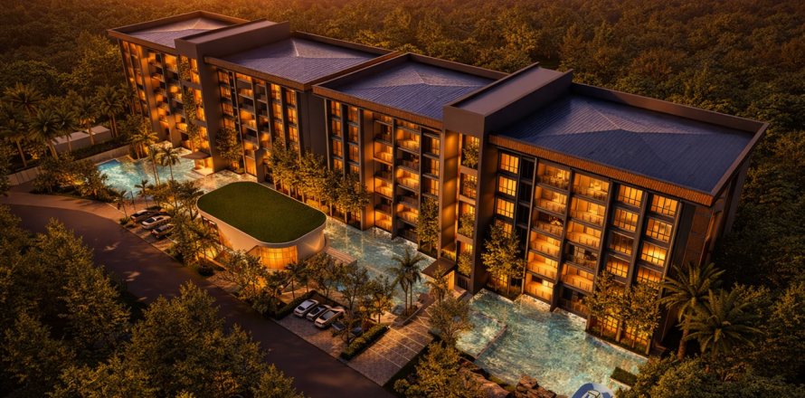 Квартира в Паттайе, Таиланд с 4 комнатами  № 161417