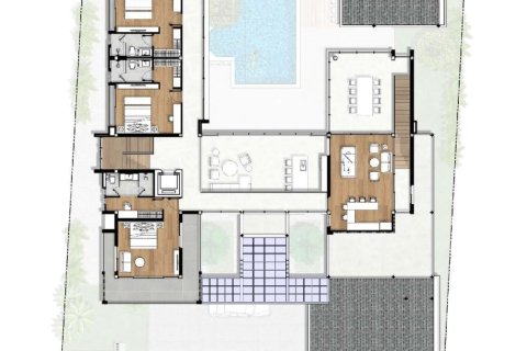 Вилла в Банг Тао, Таиланд с 6 спальнями  № 166353 - фото 18