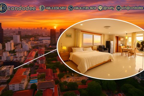 Studio dans le Condo à Watthana, Bangkok, Thaïlande  № 205724