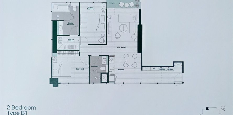 Condo à Bang Rak, Bangkok, Thaïlande, 2 chambres  № 154018