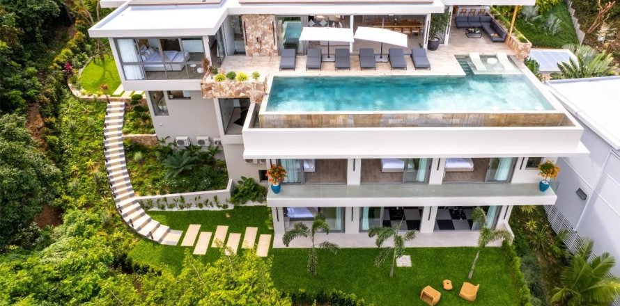 Вилла в Самуи, Таиланд с 6 спальнями  № 154623