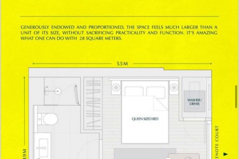Кондоминиум с 1 спальней в Бангкоке, Таиланд № 143193 - фото 13