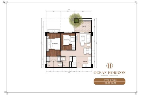 Кондоминиум с 2 спальнями в Паттайе, Таиланд № 166891 - фото 18