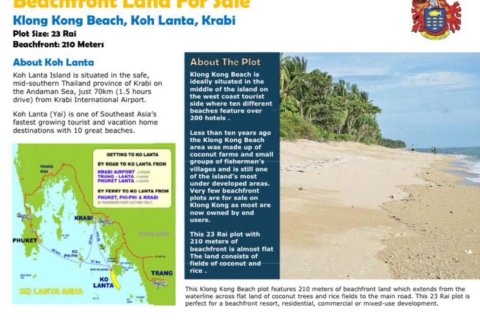 Land in Ko Lanta Yai, Thailand 36800 sq.m. № 169276 - photo 5