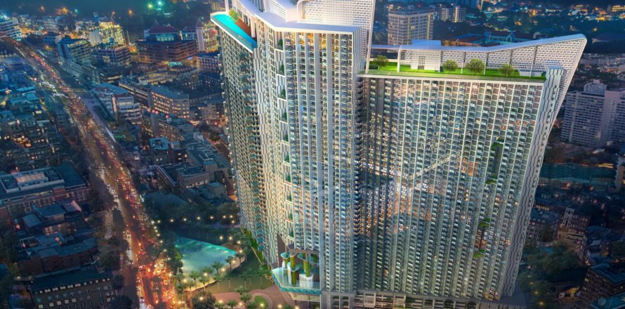 Condo à Pattaya, Thaïlande, 2 chambres  № 137899