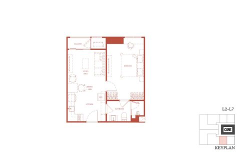 Кондоминиум с 1 спальней в Бангкоке, Таиланд № 169816 - фото 13