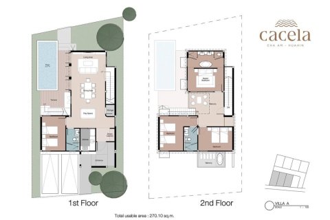 Вилла в Хуа Хине, Таиланд с 4 спальнями  № 169815 - фото 21