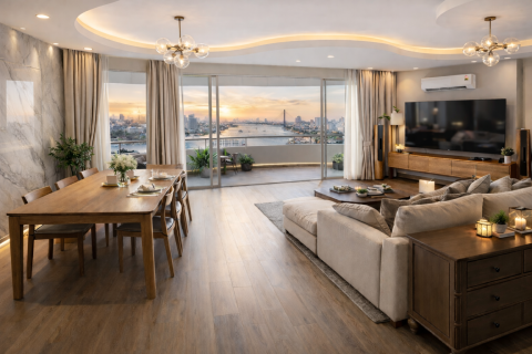 Penthouse à Bang Phlat, Bangkok, Thaïlande 4 chambres № 156096