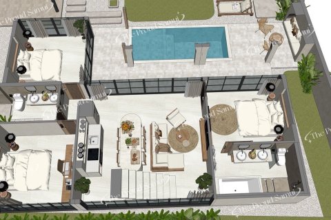 Вилла в Самуи, Таиланд с 2 спальнями  № 156095 - фото 5