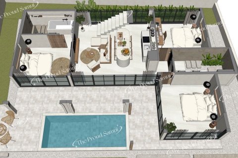 Вилла в Самуи, Таиланд с 2 спальнями  № 156095 - фото 3