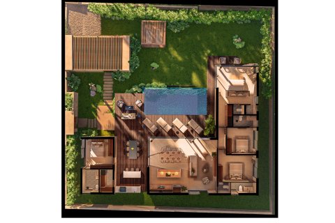 Дом в Самуи, Таиланд с 4 спальнями  № 152376 - фото 9