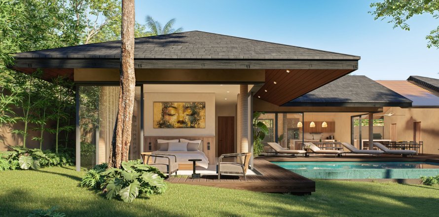 Дом в Самуи, Таиланд с 4 спальнями  № 152376