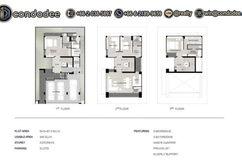 บ้านในราษฎร์บูรณะ, กรุงเทพฯ, ประเทศไทย 3 ห้องนอน № 152375 - รูปถ่าย 9