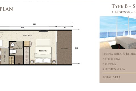 Wohnung in Kamala, Thailand 1 Schlafzimmer № 223183 - Foto 16