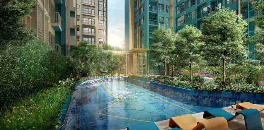 Condo à Bangkok, Thaïlande, 1 chambre  № 208644