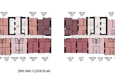 Condo à Bangkok, Thaïlande, 2 chambres  № 165012 - photo 24