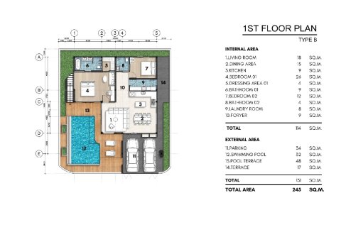 Вилла в Пхукете, Таиланд с 3 спальнями  № 165259 - фото 15