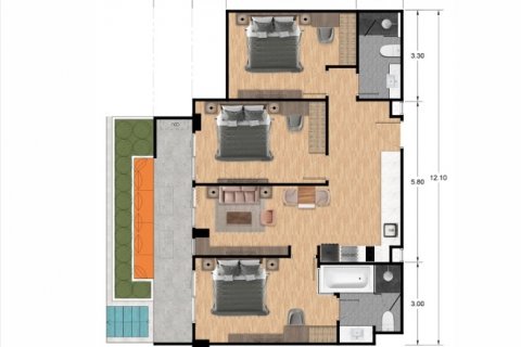 Apartment in Rawai, Thailand 1 bedroom № 113346 - photo 5