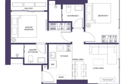 Condo in Watthana, Bangkok, Thailand, 2 bedrooms  № 148364 - photo 18