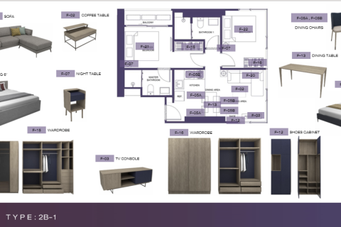 Condo in Watthana, Bangkok, Thailand, 2 bedrooms  № 148364 - photo 17