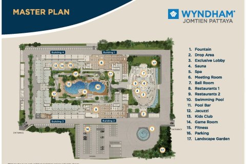 Condo à Pattaya, Thaïlande, 1 chambre  № 165148 - photo 22