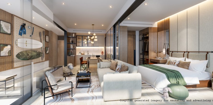 Condo in Pattaya, Thailand, 1 bedroom  № 165336