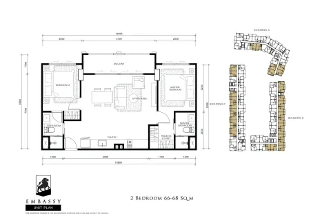 Квартира в Паттайе, Таиланд с 3 комнатами № 160172 - фото 2