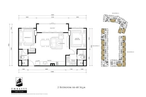 Квартира в Паттайе, Таиланд с 3 комнатами № 160172 - фото 1