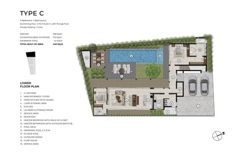Villa in Bang Tao, Thailand 4 Schlafzimmer № 222427 - Foto 19