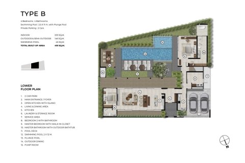 Villa in Bang Tao, Thailand 4 Schlafzimmer № 222428 - Foto 19